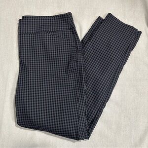 Charter Club Cambridge Slim black/gray check pull-on pants, sz 16, fall, office